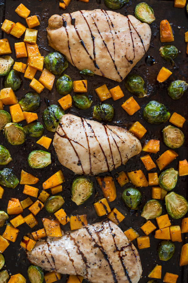 Healthy Weekly Meal Plan 2.11.17 featuring a Harvest Buddha Bowl with Lemon Tahini Dressing, Slow Cooker Chicken Parmesan, a Kale Bacon Manchego Pizza and more!