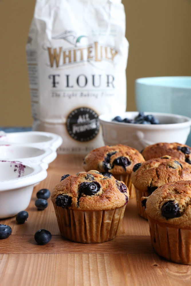Healthy Blueberry Almond Muffins • Hip Foodie Mom