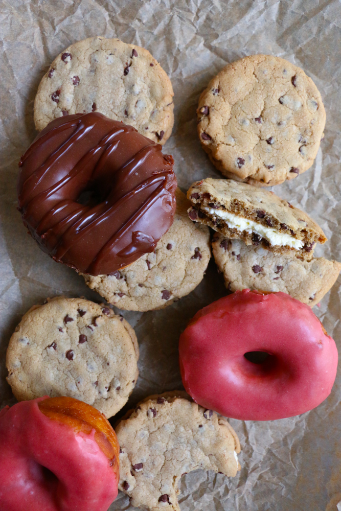 Cookie Sandwiches and doughnuts from Dough Baby Bakery in Madison, WI.