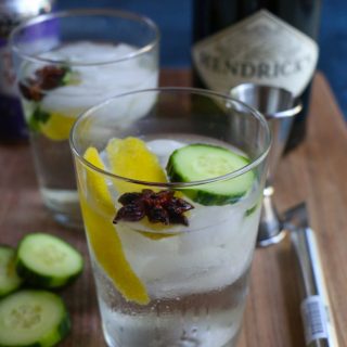 The BEST Gin and Tonic you will ever have! This one adds a fresh cucumber slice, lemon and star anise! Recipe from the AC Hotel Lounge here in Madison, Wisconsin!