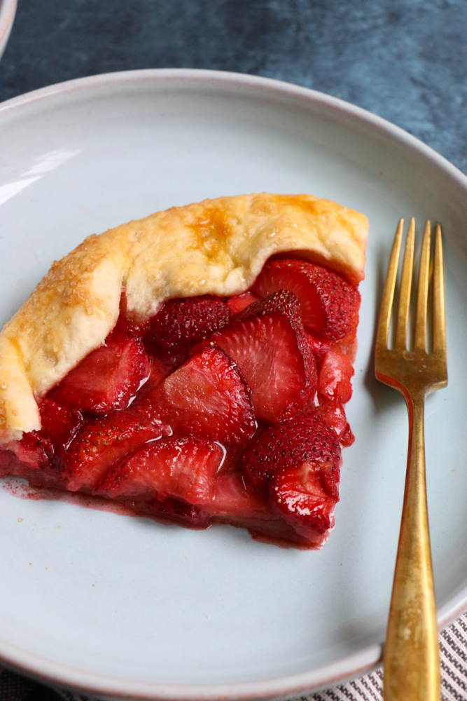 strawberry galette