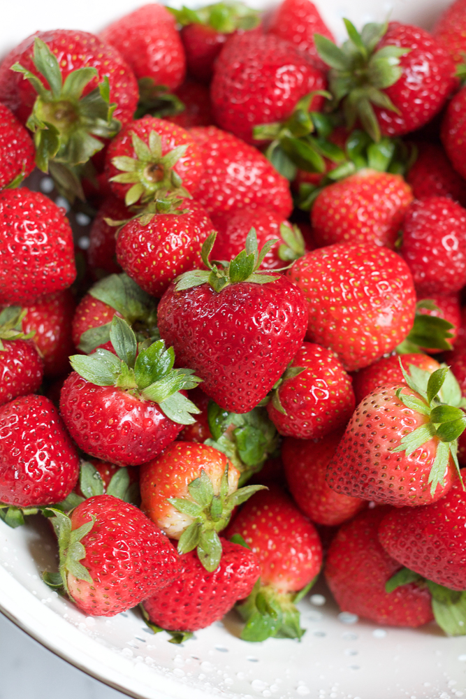 Strawberries for Strawberry Galette.