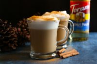 Chestnut Praline Latte! Ring in the season with this delicious and flavorful latte! Tastes like caramelized chestnuts with brown sugar pralines! So good!