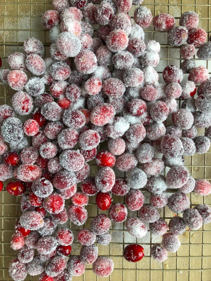 sugared cranberries