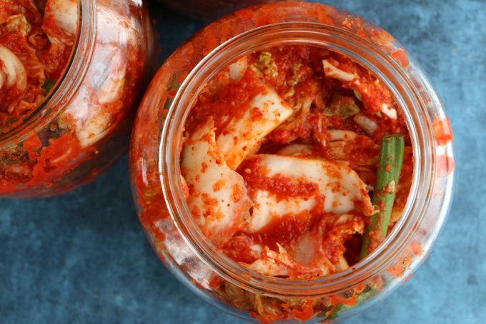 my aunt’s kimchi. .  vegan version too!