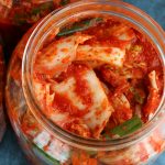 jar of homemade kimchi