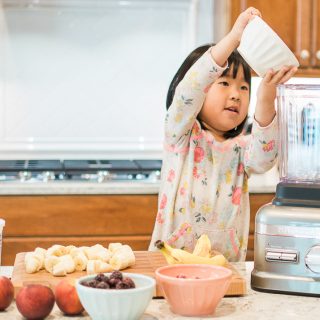 Our Morning Smoothie..  how I love to start the day . . a smoothie packed with spinach, mangos, bananas, acai and more! If you're looking for ways to incorporate more greens into your children's diet, you need to check this out! 