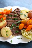 Instant Pot Corned Beef and Cabbage! The perfect recipe to make for St. Patrick's Day! And in half the time! 