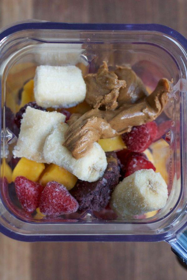 Our Morning Smoothie..&nbsp; how I love to start the day . . a smoothie packed with spinach, mangos, bananas, acai and more! If you're looking for ways to incorporate more greens into your children's diet, you need to check this out!&nbsp;