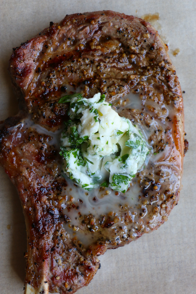 Herb Compound Butter Spread made with&nbsp;Land O Lakes&reg; Butter with Canola Oil. It's so easy to make and delicious! This herb compound butter spread goes beautifully with grilled meats and vegetables!