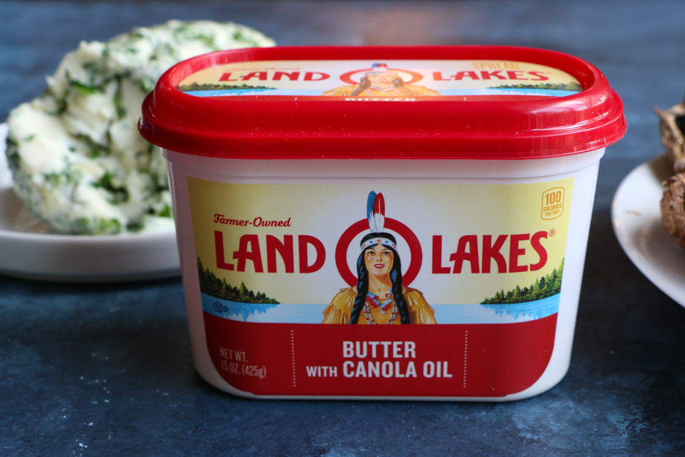 Herb Compound Butter Spread made with&nbsp;Land O Lakes&reg; Butter with Canola Oil. It's so easy to make and delicious! This herb compound butter spread goes beautifully with grilled meats and vegetables!