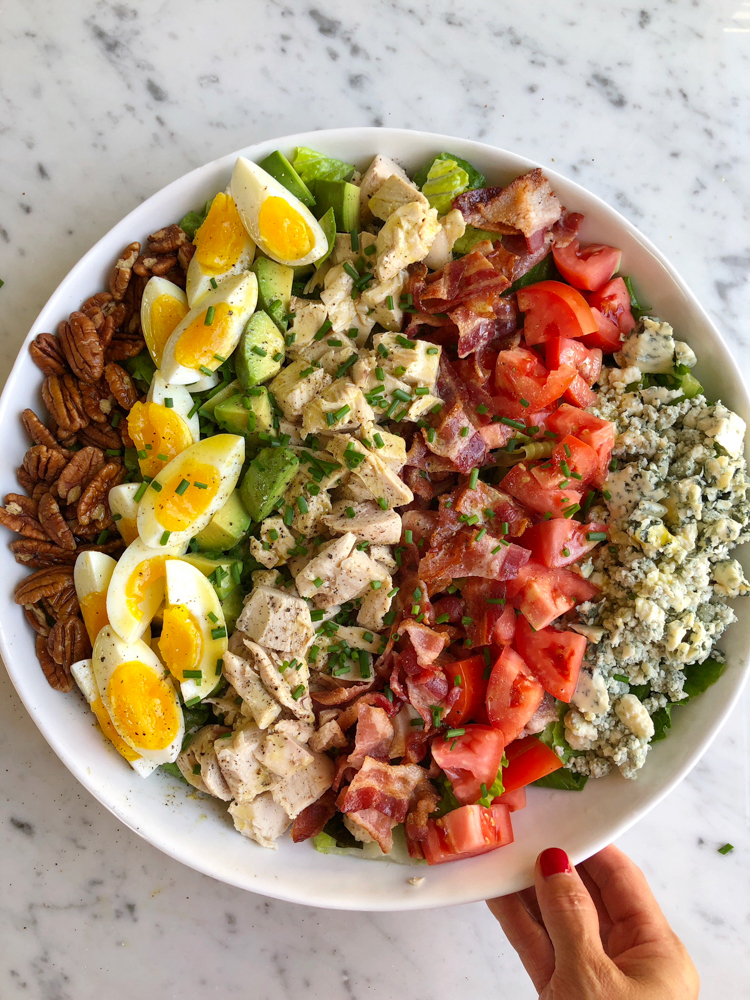 Cobb Salad with Easy Cobb Salad Dressing! • Hip Foodie Mom