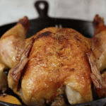 Perfect Roast Chicken. Super flavorful, just requiring a few ingredients. You won't believe how easy this is! This is something I believe every home cook should know how to make!