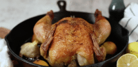 Perfect Roast Chicken. Super flavorful, just requiring a few ingredients. You won't believe how easy this is! This is something I believe every home cook should know how to make!