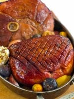 Apple, Quince & Riesling Glazed Heritage Ham by Chef Dan Fox from Fox Heritage Farms and Heritage Tavern. The perfect ham for the holidays!