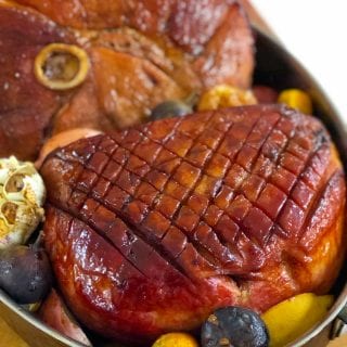 Apple, Quince & Riesling Glazed Heritage Ham by Chef Dan Fox from Fox Heritage Farms and Heritage Tavern. The perfect ham for the holidays!