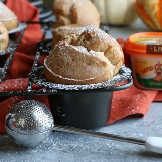 Pumpkin Pie Spice Popovers! The perfect treat to make this holiday season! These are so flavorful and delicious!