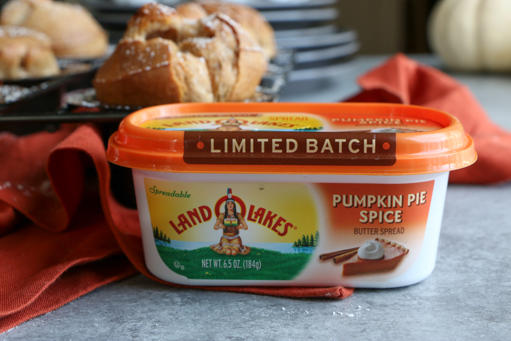 Pumpkin Pie Spice Popovers! The perfect treat to make this holiday season! Made with Land O Lakes&reg; Pumpkin Pie Spice Butter Spread, these are so flavorful and delicious!
