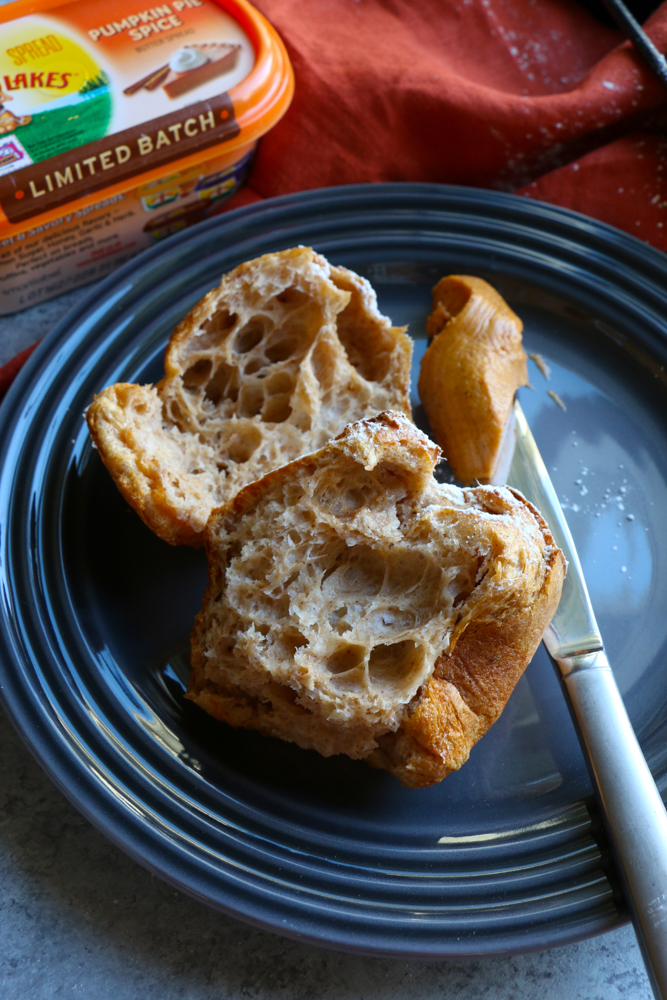 Pumpkin Pie Spice Popovers! The perfect treat to make this holiday season! Made with Land O Lakes&reg; Pumpkin Pie Spice Butter Spread, these are so flavorful and delicious!