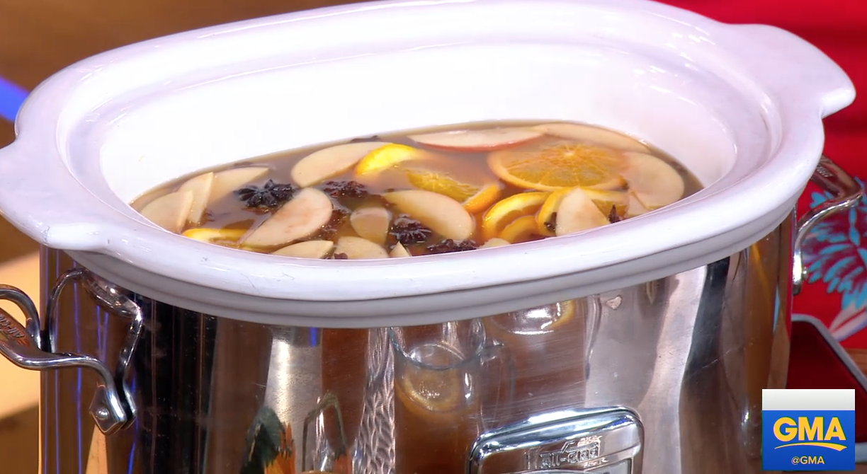 slow cooker hot apple cider