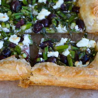 Asparagus Goat Cheese Tart! From Cook's Illustrated new cookbook, Vegetables Illustrated! Flakey and buttery and so good!