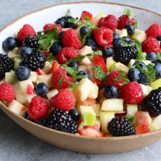 Quick Summer No Cook Recipes + A Video! The easiest and most delicious simple fruit salad and spiralized zucchini and apple salad!