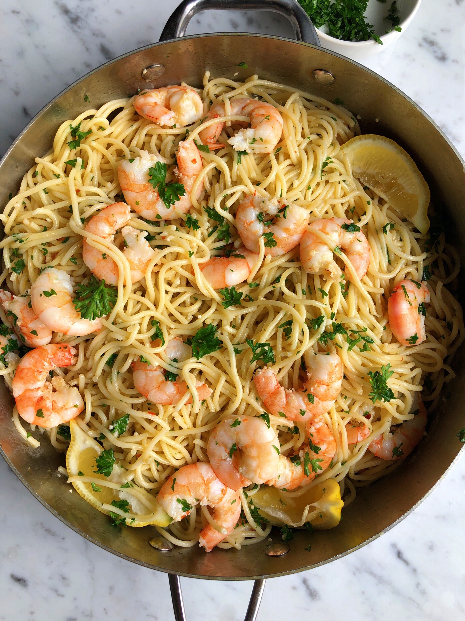 Shrimp Scampi with Pasta • Hip Foodie Mom