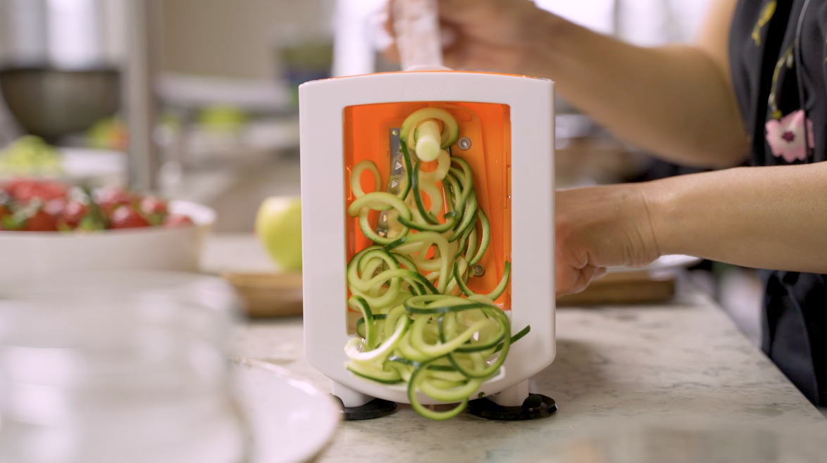 Quick Summer No Cook Recipes + A Video! The easiest and most delicious simple fruit salad and spiralized zucchini and apple salad!