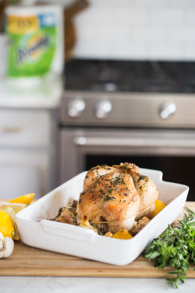 How To Roast A Whole Chicken. Knowing how to roast a chicken is a kitchen essential! Packed with flavor, crispy skin and so juicy!