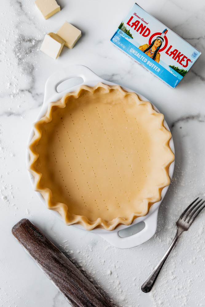 Classic Pecan Pie made with Land O Lakes&reg; Unsalted Butter! The perfect pie to make for the holidays! We hope you enjoy!
