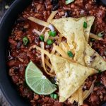 Slow Cooker Turkey Chili made with Honeysuckle White Ground Turkey. Warm, comforting and oh so delicious! The perfect weeknight meal!