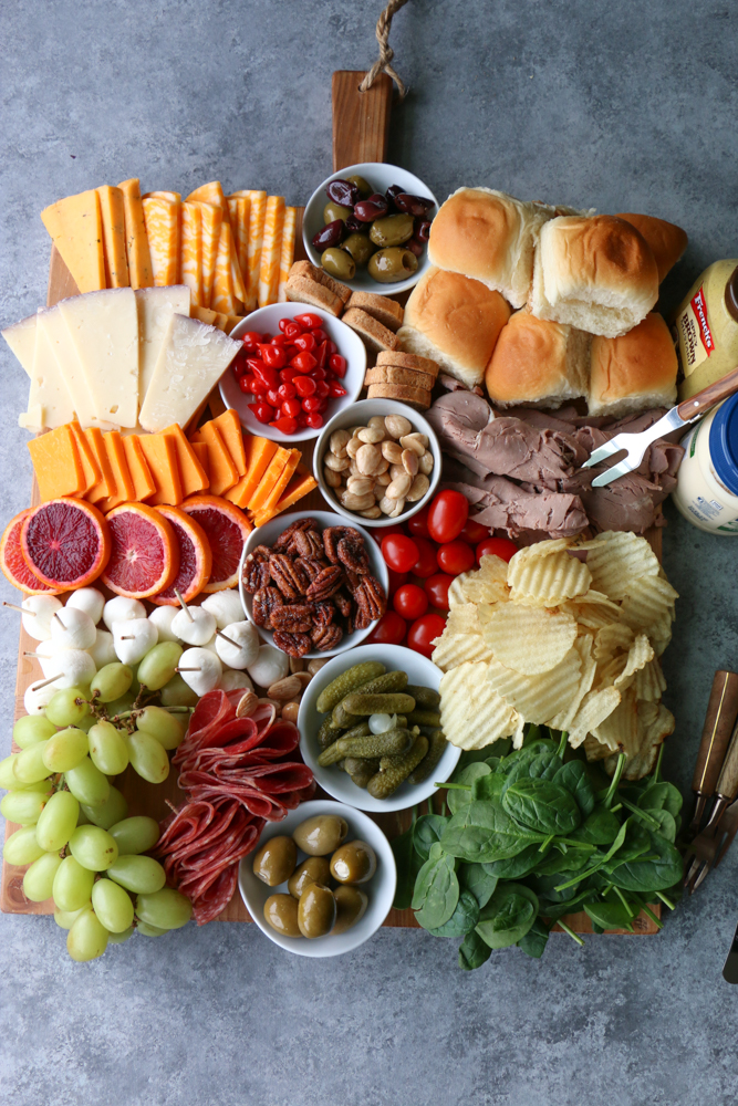Super Bowl Charcuterie Board!! Having friends over to watch the big game? You need food! Build a charcuterie board for Super Bowl Sunday! What would you put on your board?