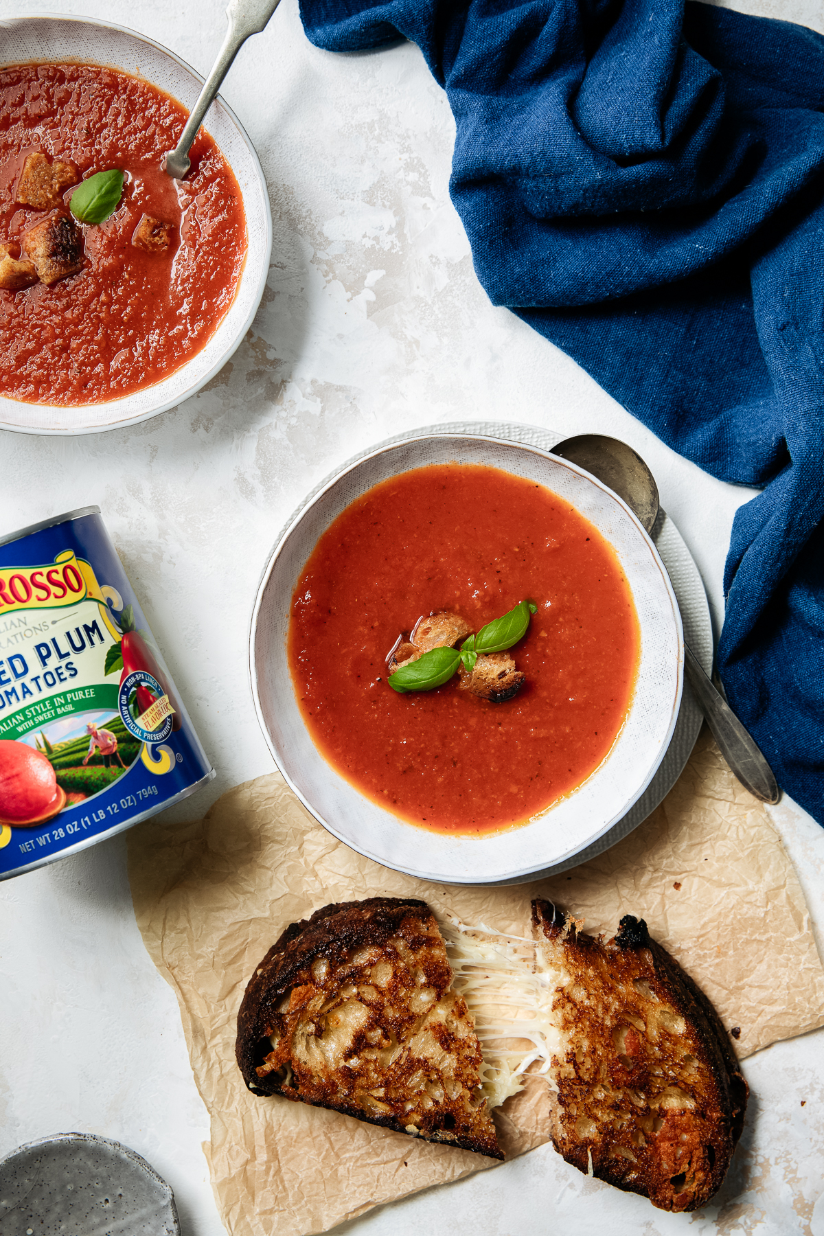Instant Pot Tomato Soup! Classic and delicious Tomato Soup made in a fraction of the time! Rich, creamy and oh so delicious using Tuttorosso Peeled Plum Tomatoes! We hope you try it!