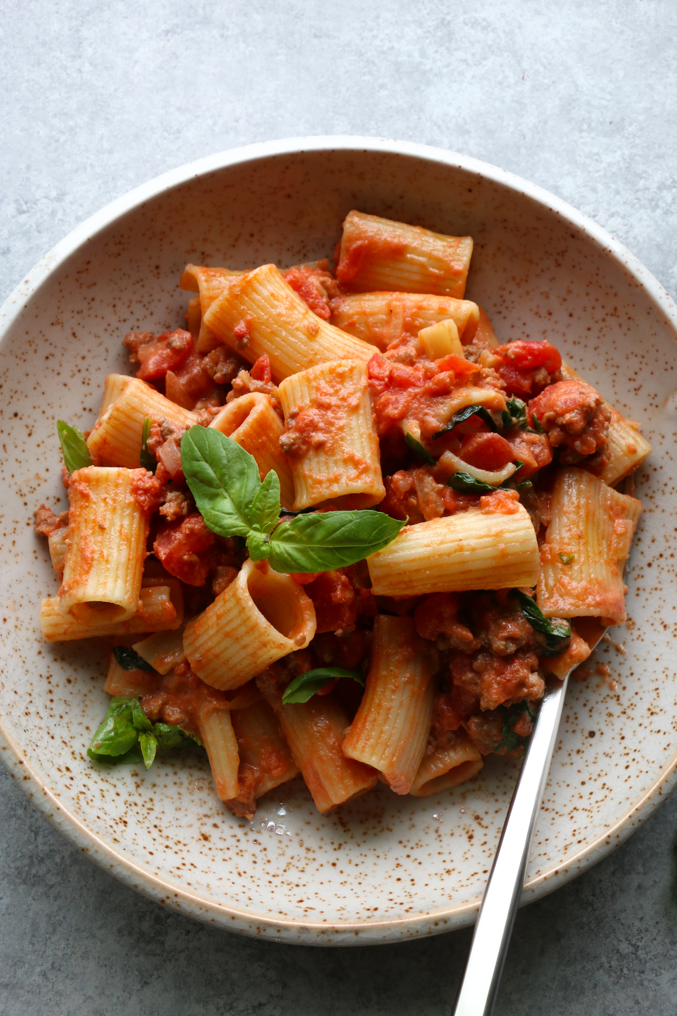Creamy Rigatoni Pasta! The Easiest Pasta You'll Ever Make. Using all pantry staples, plus an onion, garlic and heavy whipping cream or milk. We are all in this together.