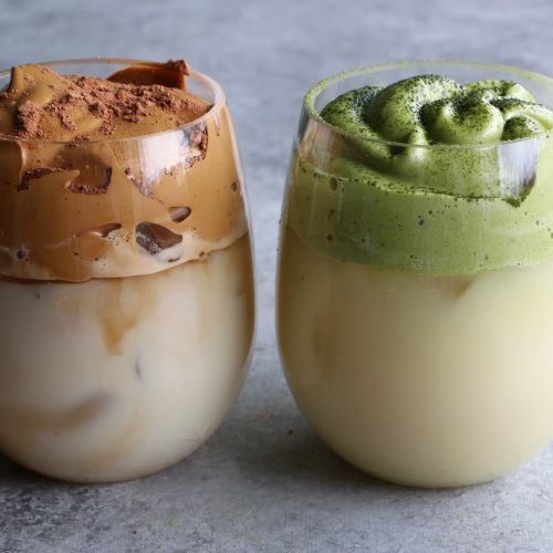 Dalgona Coffee Whipped Matcha