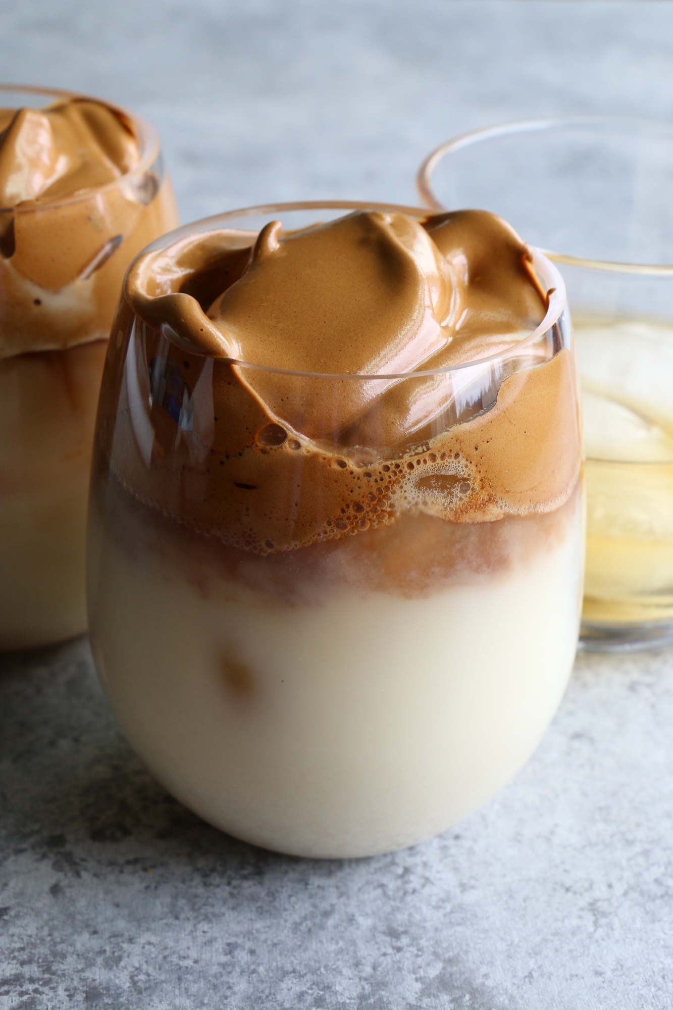 Spiked Dalgona Coffee! The whipped coffee sensation that is all over the internet plus a kick! Dalgona coffee is the whipped coffee and I also made a whipped matcha version!