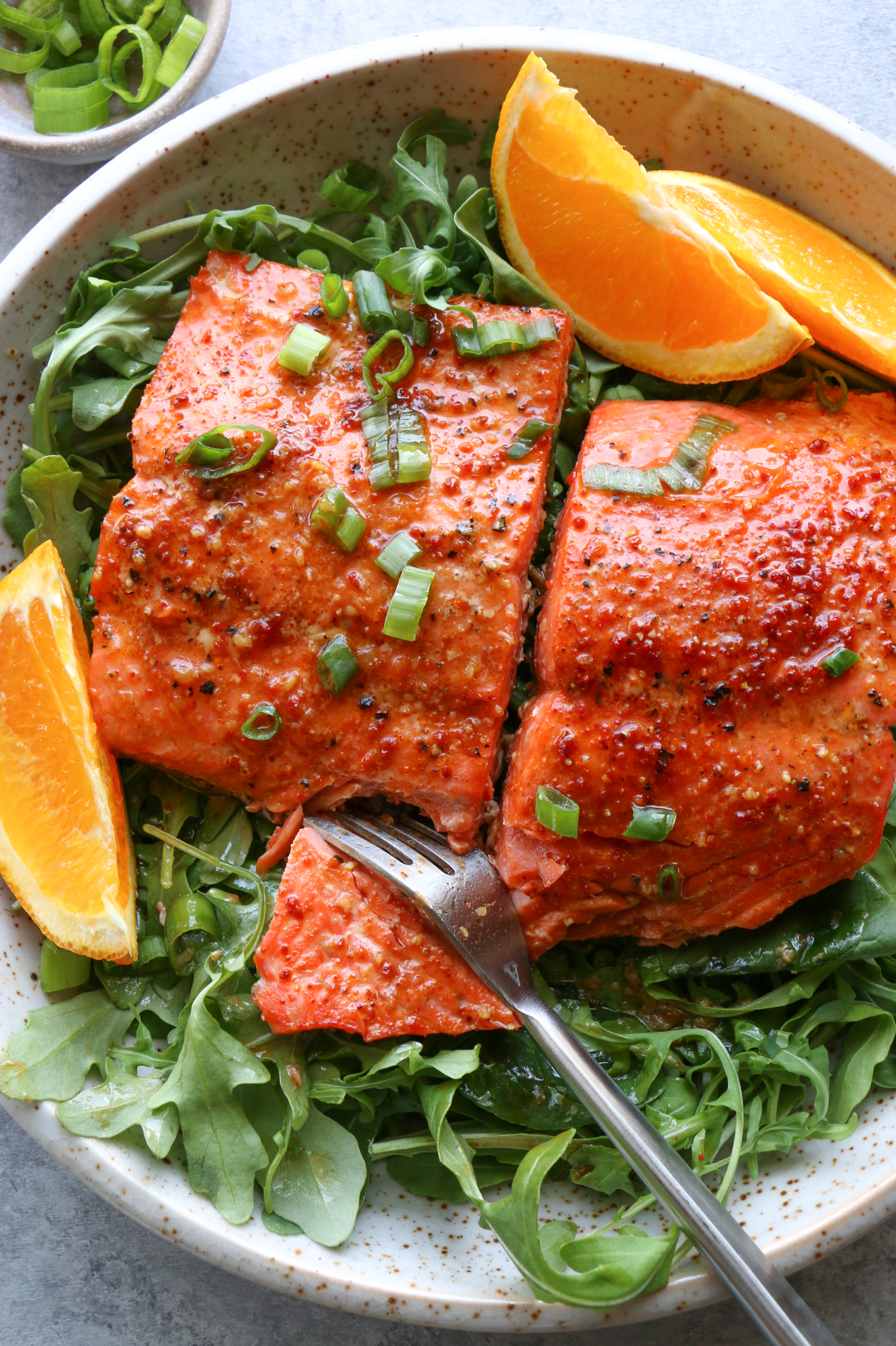 Salmon with Spicy Citrus Dressing