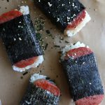 How To Make Spam Musubi. So delicious and so easy to make! Seasoned rice and spam, with furikake and wrapped in nori. It's so good!