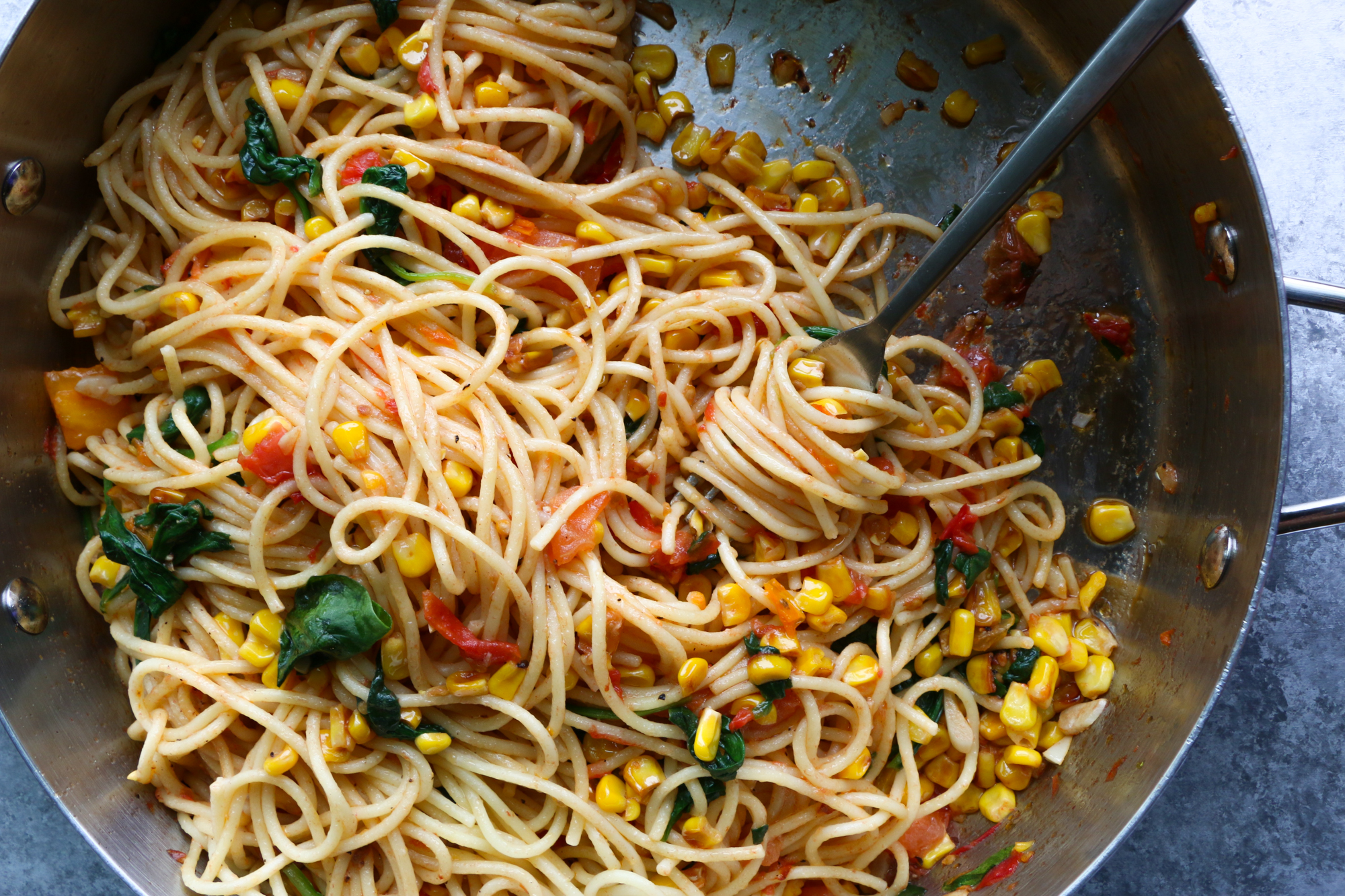 pasta with corn