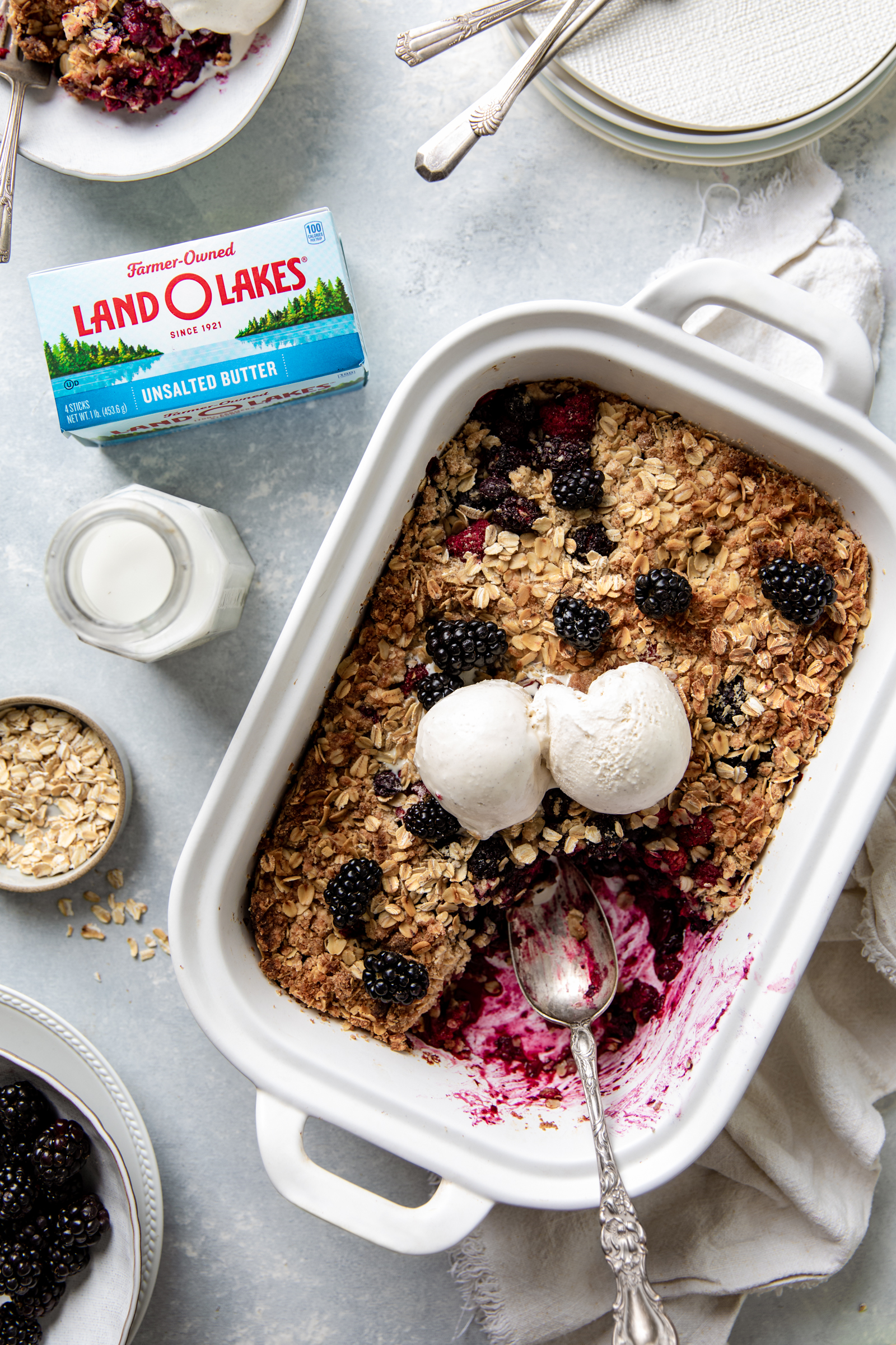 summer berry crisp