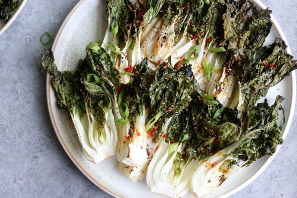 Bok Choy with Sweet Red Chili Sauce! This bok choy is bursting with loads of flavor and is guaranteed to be your new favorite side dish.