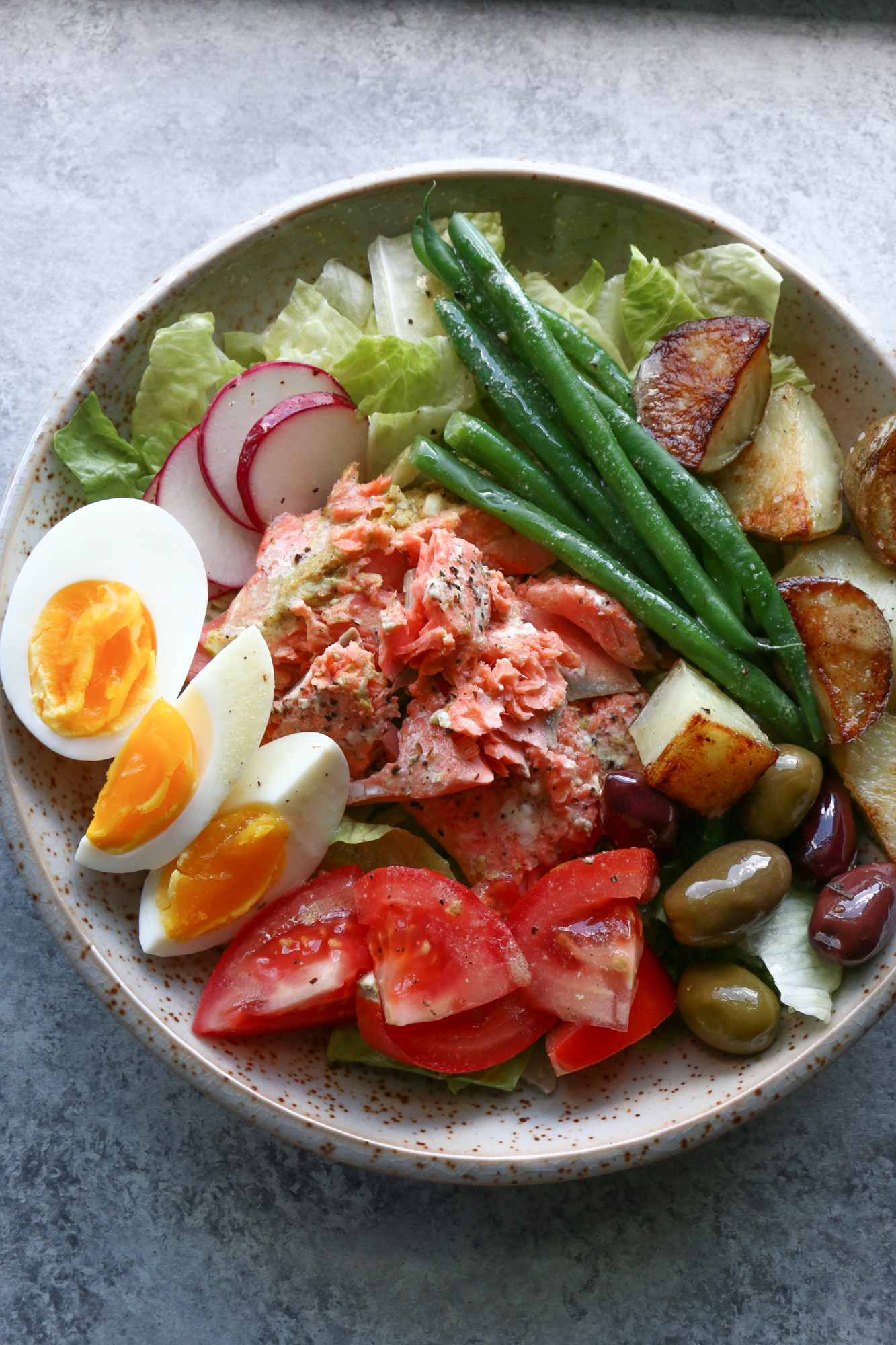 Salmon Nicoise Salad
