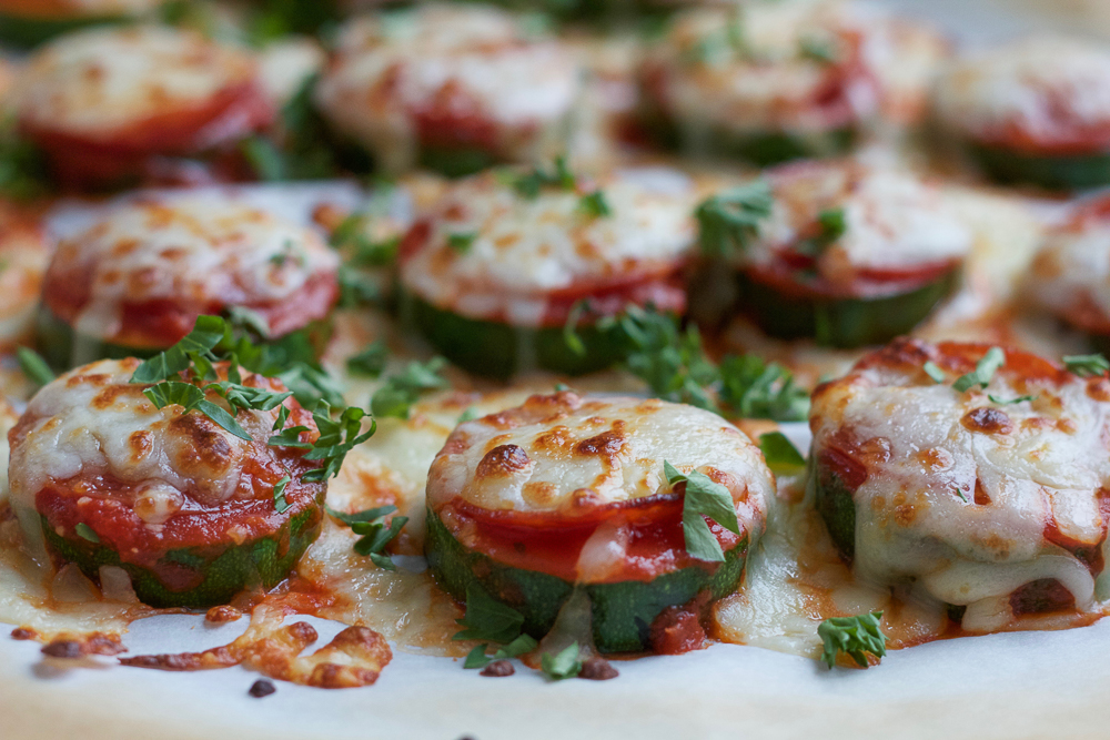 zucchini pizza bites