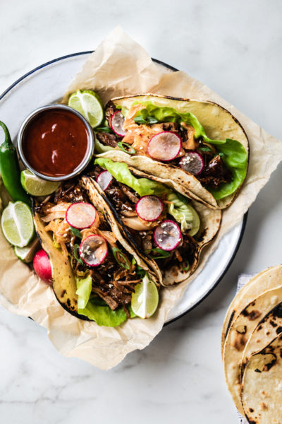 Spicy Korean Pork Tacos