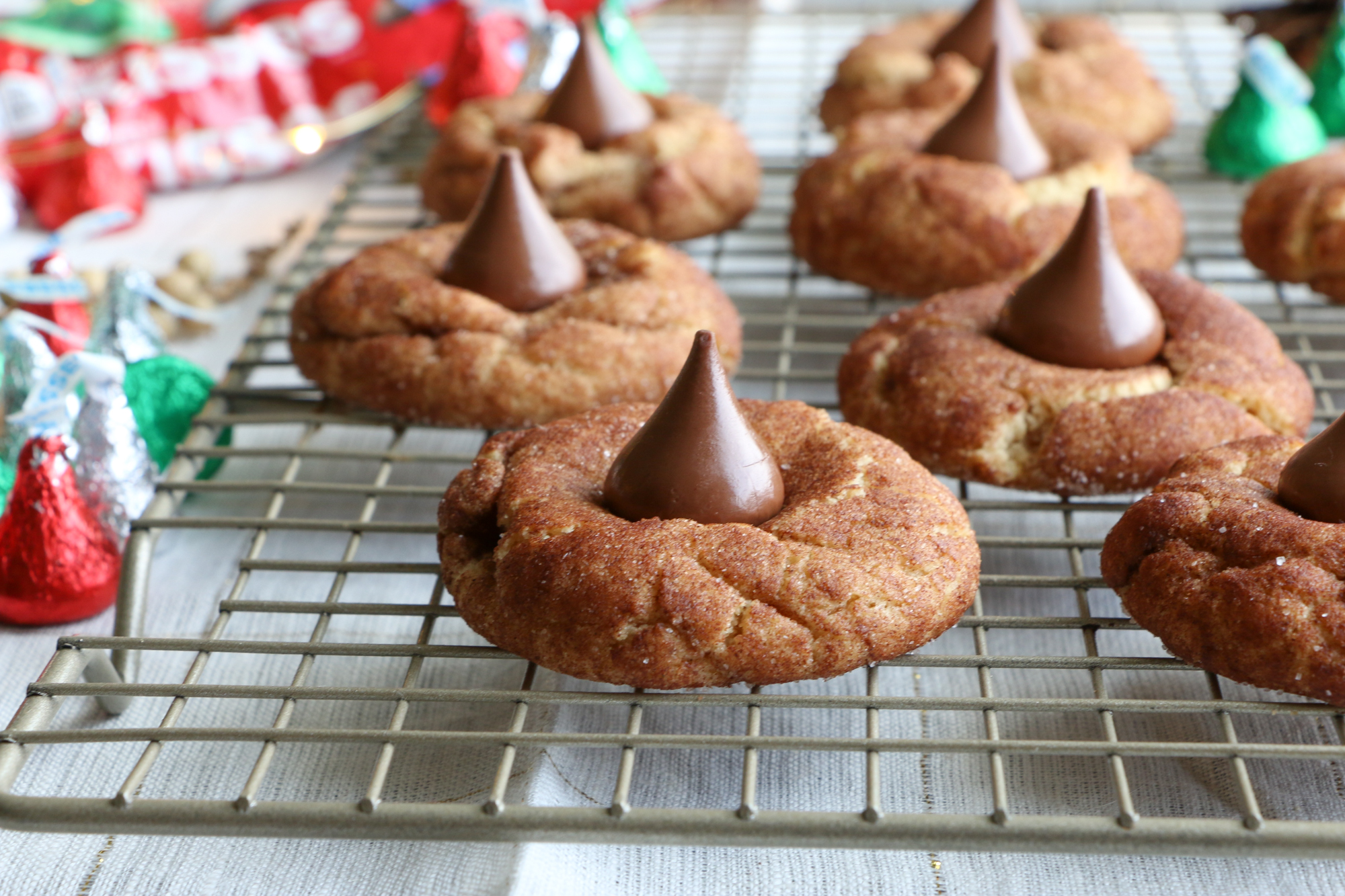 Cinnamon Peanut Butter Blossoms