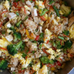 Clean Out The Fridge Fried Rice!! This is my family's favorite fried rice! This is a great way to use up leftover vegetables and protein! Hope you try it!  