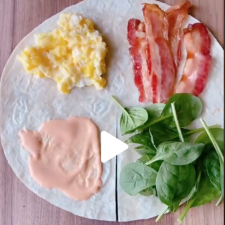 Breakfast Quesadilla with Eggs, Spicy Mayo and Furikake. Extending the tortilla trend one more time to show you this breakfast version with a kick! 