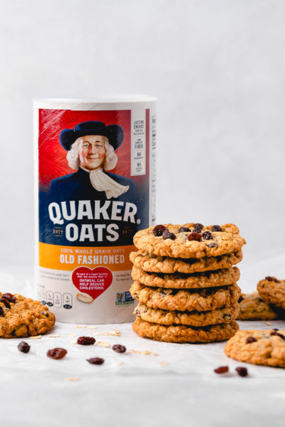Spiced Oatmeal Raisin cookies! I add spices and oats into my Oatmeal Cookies for added flavor and additional taste and texture!