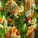 Easy Sheet Pan Baked Cod! Have a healthy and delicious dinner on the table in under 30 minutes and with minimal effort. 