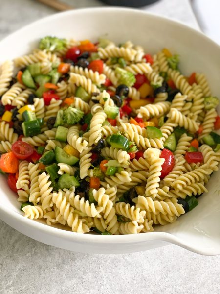 Asian Pasta Salad!! Mix up your next barbecue or gathering, or simply make some for lunch. The dressing is so good!